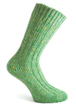 Donegal Socken hellgrün gespinkelt -309-